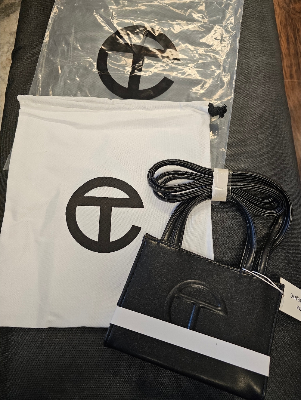 Telfar Black Mini Bag